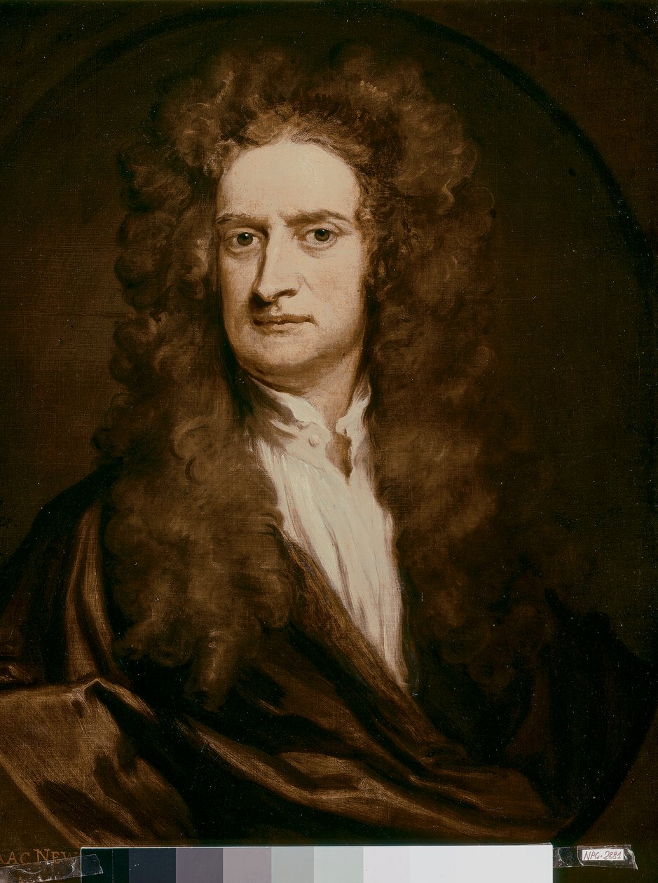 Portrait of Sir Isaac Newton by Godfrey Kneller