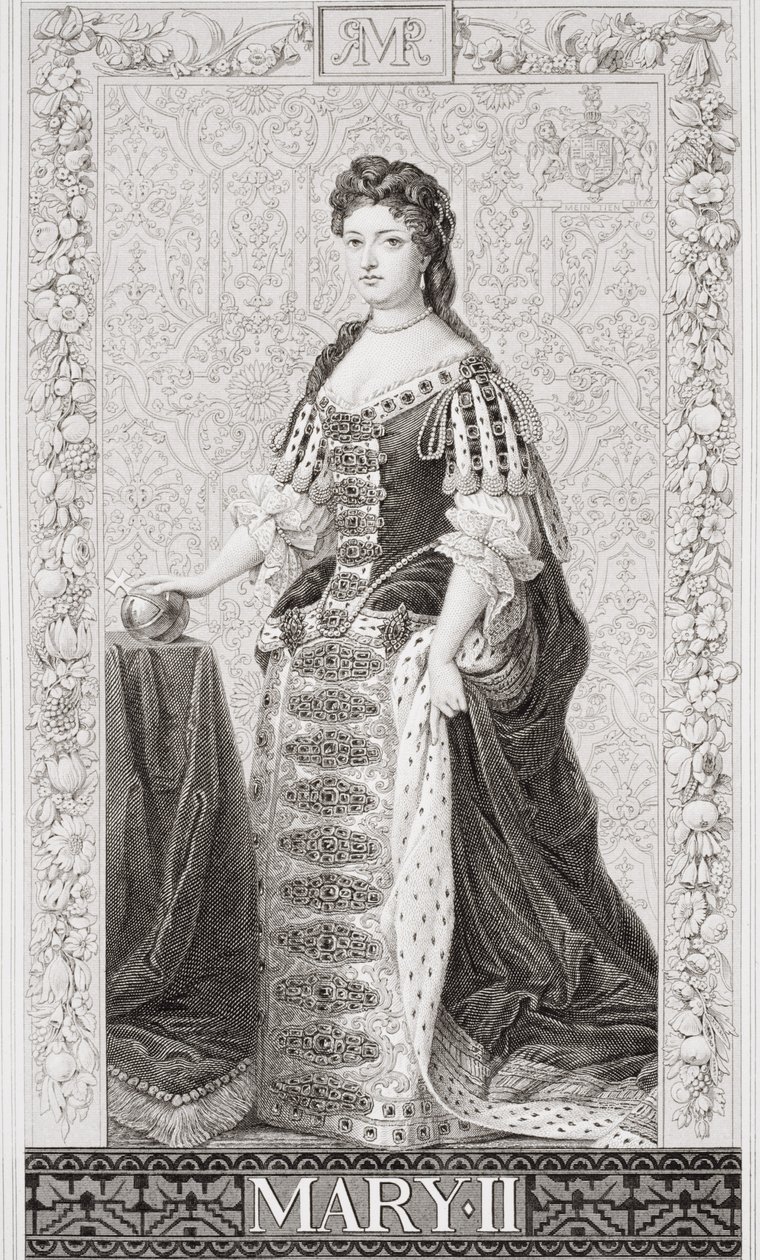 Queen Mary II (1662-94) from 'Illustrations of English and Scottish ...