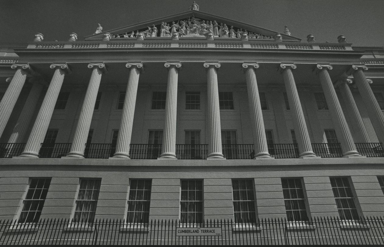 Cumberland Terrace, Regents Park, London 1950s by Godfrey Macdominic