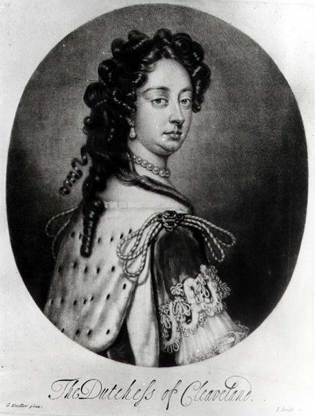 Portrait of Barbara Villiers, Duchess of Cleveland, Engraved by J. Smith by Godfrey after Kneller