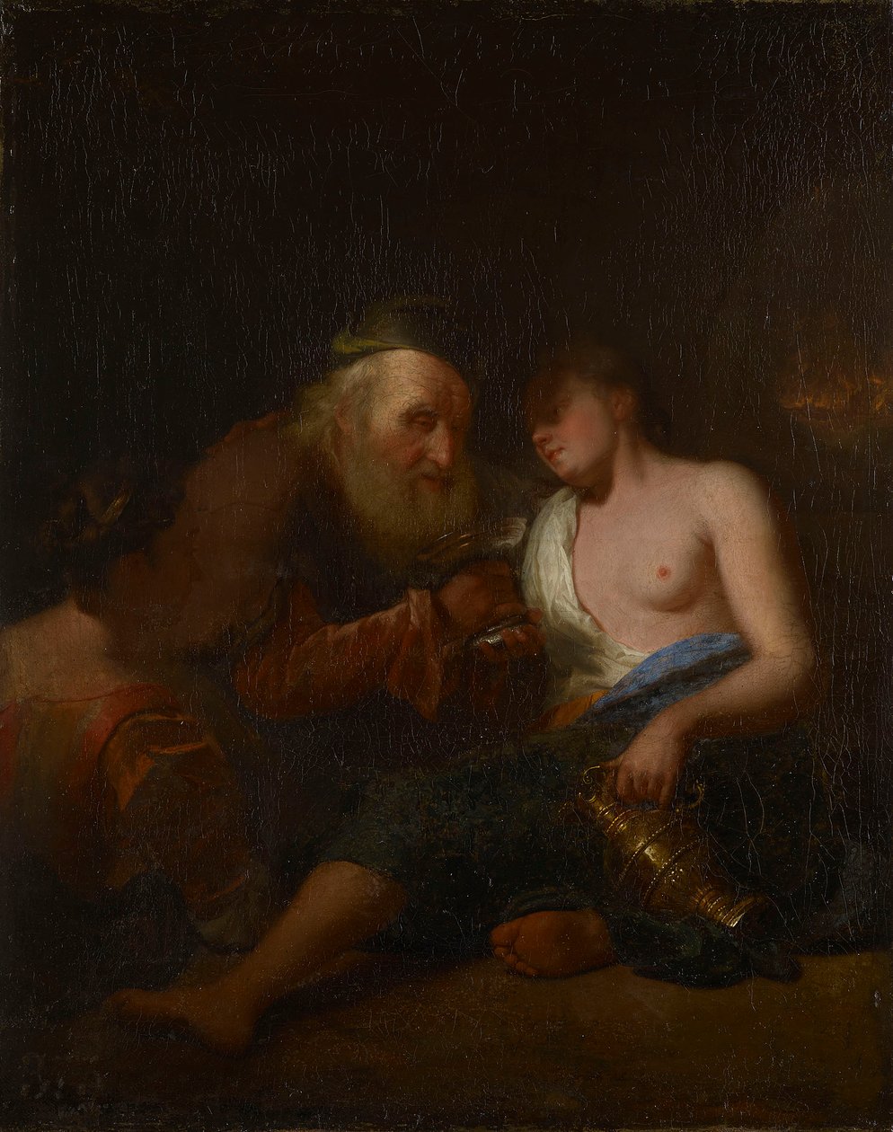 Lot and His Daughters by Godfried Schalcken