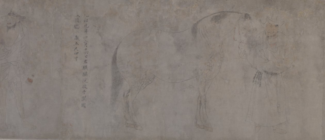Detail of Five Tribute Horses by Gonglin Li