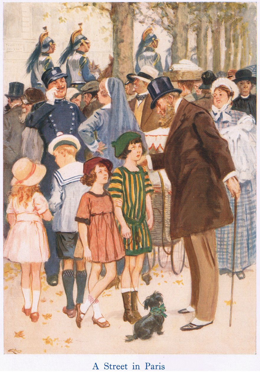 A street in Paris by Gordon Frederick Browne