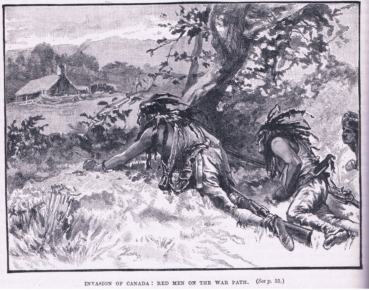 Invasion of Canada: Red Men on Warpath by Gordon Frederick Browne