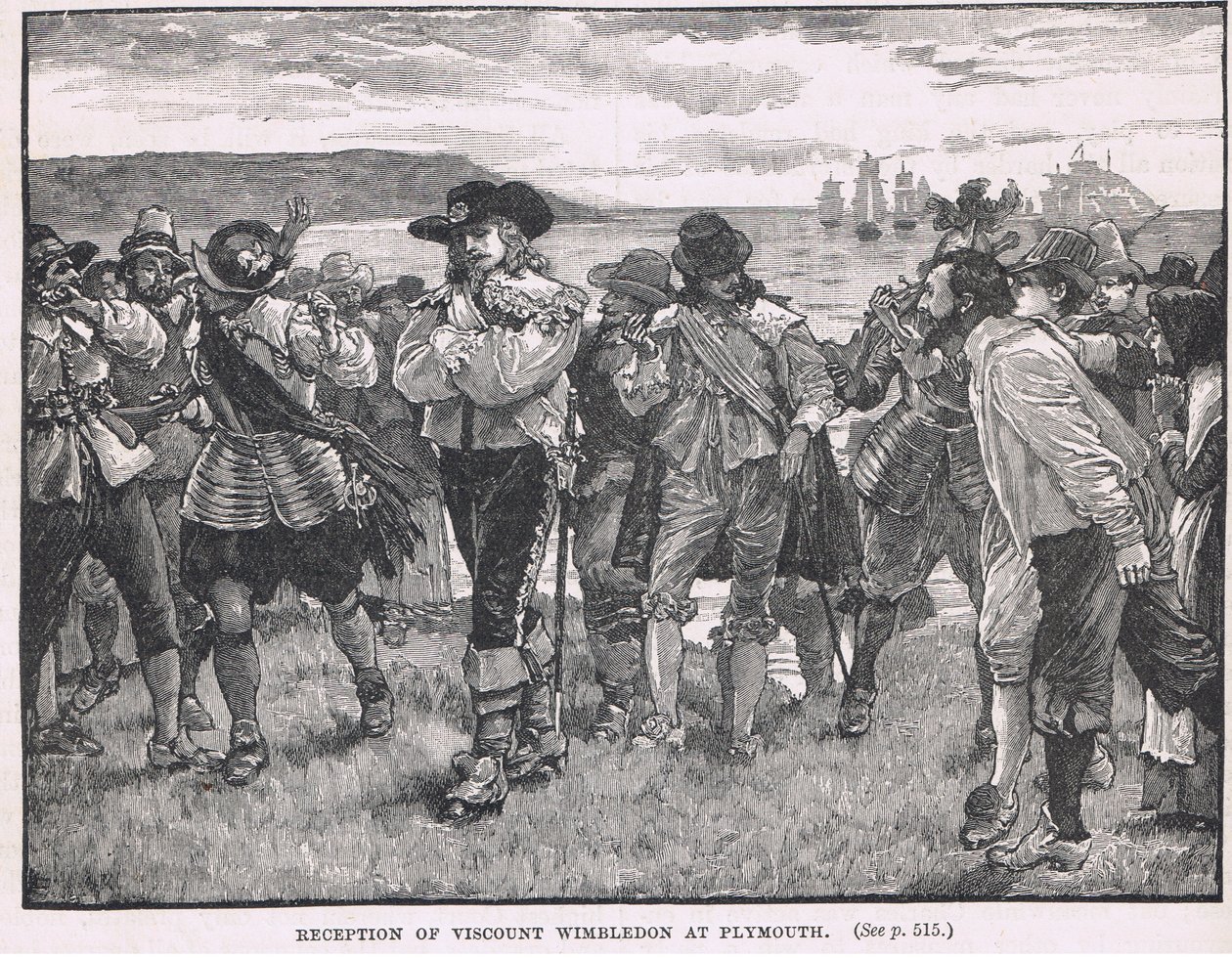 Reception of Viscount Wimbledon at Plymouth by Gordon Frederick Browne