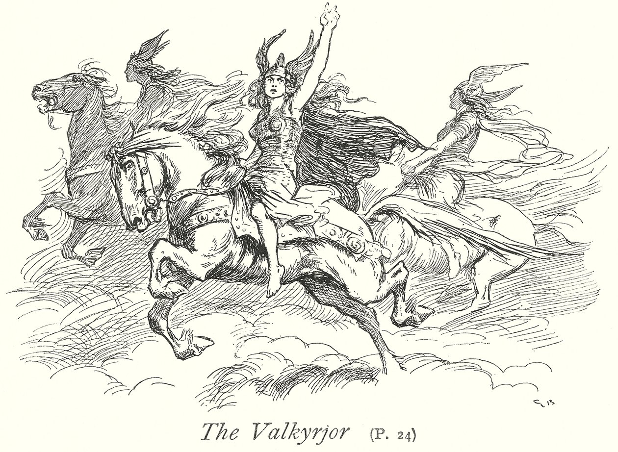 The Valkyries by Gordon Frederick (after) Browne