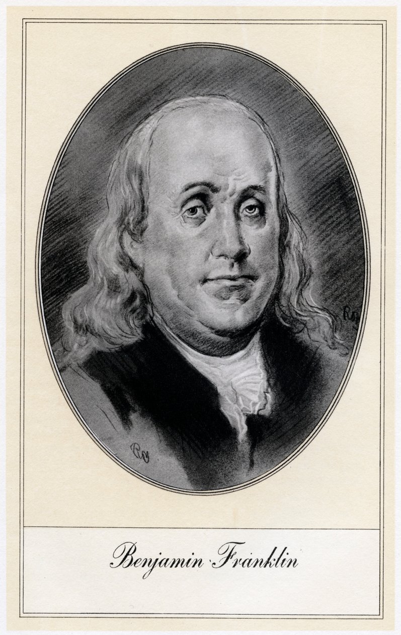 Benjamin Franklin, Political Figure and Statesman of the United States by Gordon Ross