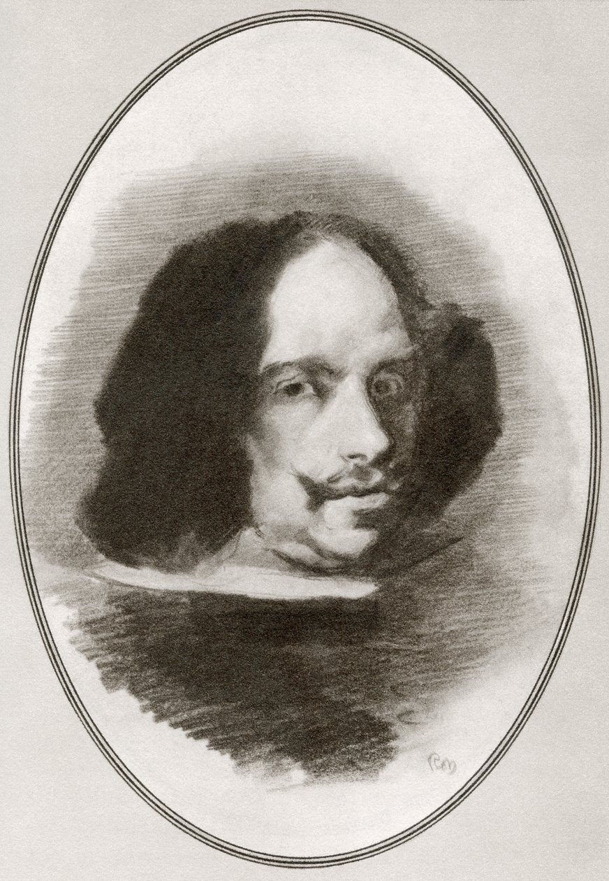 Diego Rodriguez de Silva y Velazquez, from Living Biographies of Great Painters by Gordon Ross