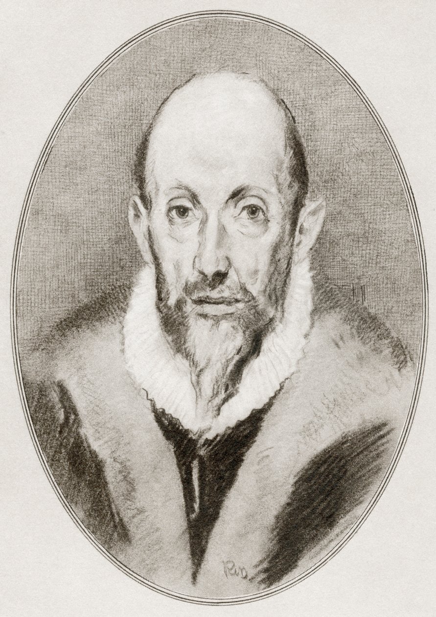 Domenikos Theotokopoulos, El Greco, from Living Biographies of Great Painters by Gordon Ross