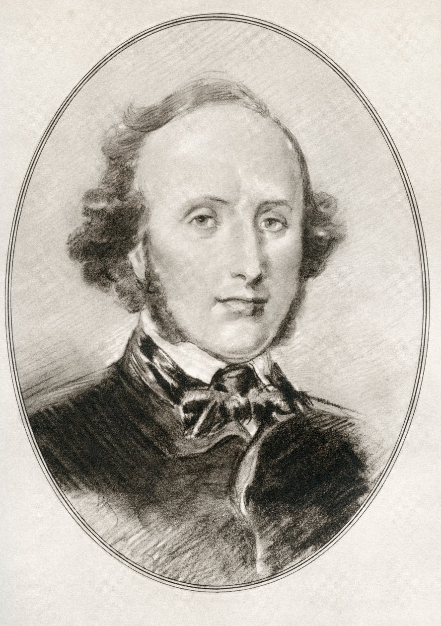 Jakob Ludwig Felix Mendelssohn Bartholdy, from Living Biographies of Great Composers by Gordon Ross