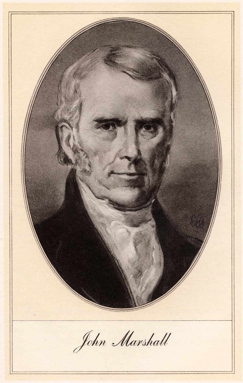John Marshall, American Statesman and Jurist, Early 20th Century by Gordon Ross