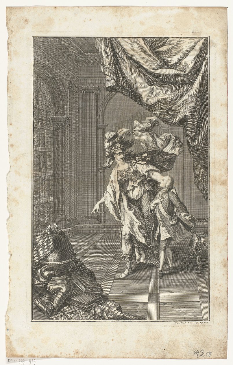 Maximilian III Joseph Accompanied by Minerva by Gottfried Bernhard Götz