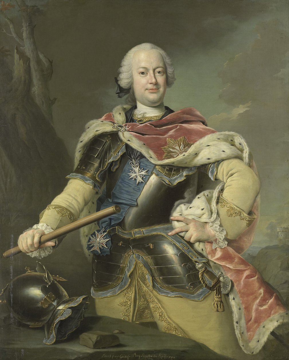 Portrait of Frederick Christian, Elector of Saxony by Gottfried Boy