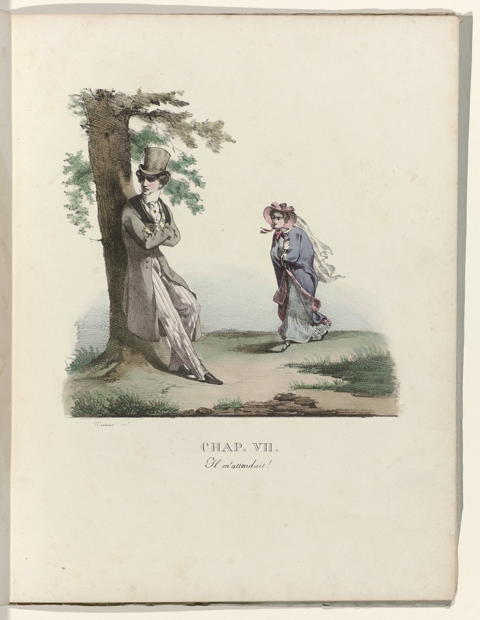 The Birth of a Milliner, 1828: Chapter VII: He Was Waiting for Me! by Gottfried Engelmann