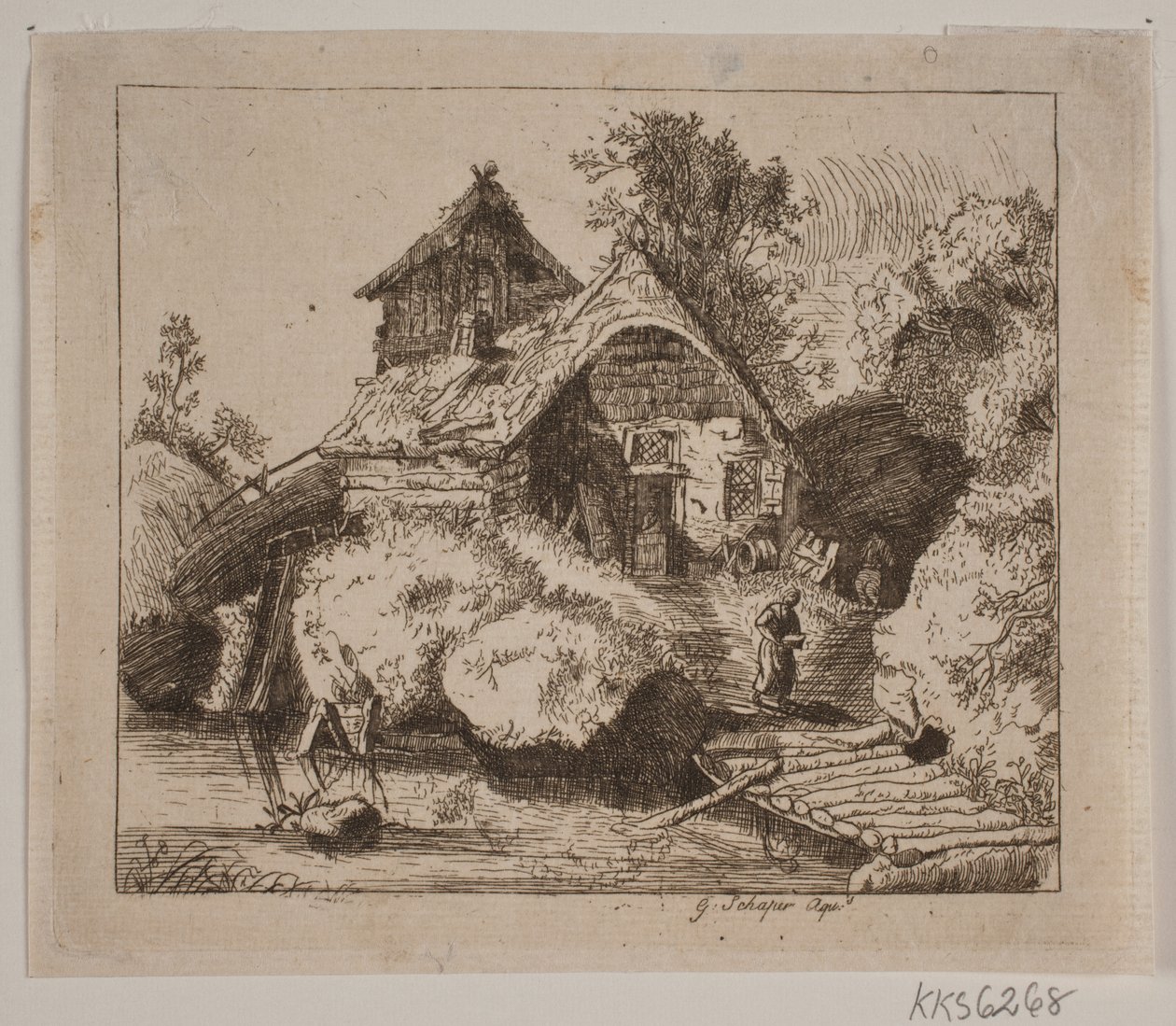 Old Farmhouse by Gottfried Schaper