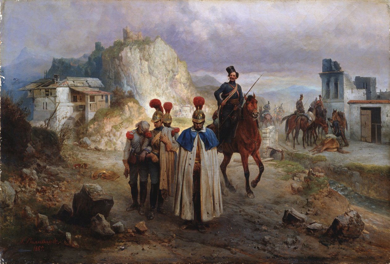 The Captive French Men in 1814 by Gottfried Willewalde