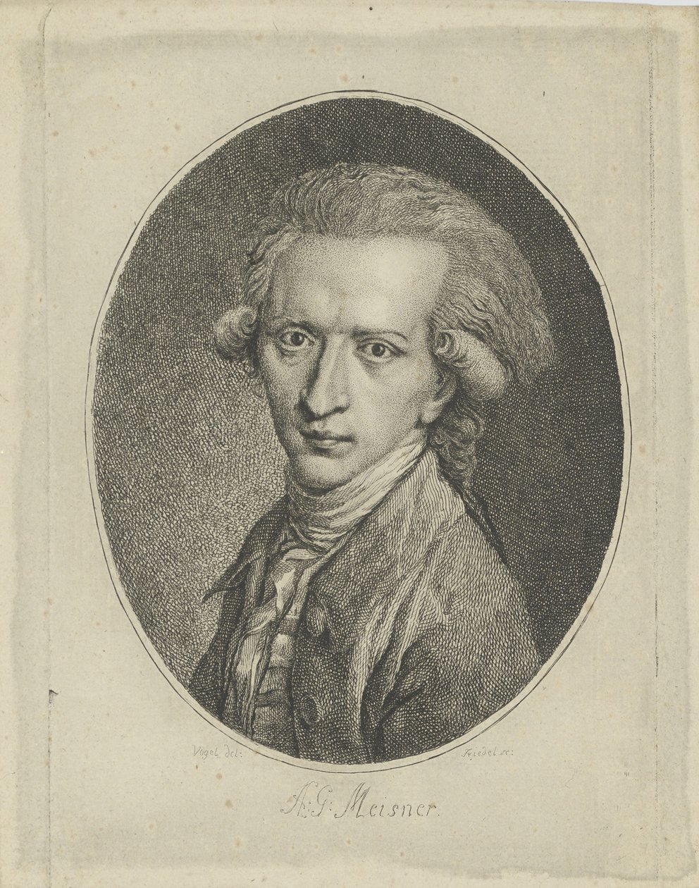 Portrait of August Gottlieb Meissner, 1753-1807, c. 1800 by Gottlieb Friedrich Riedel