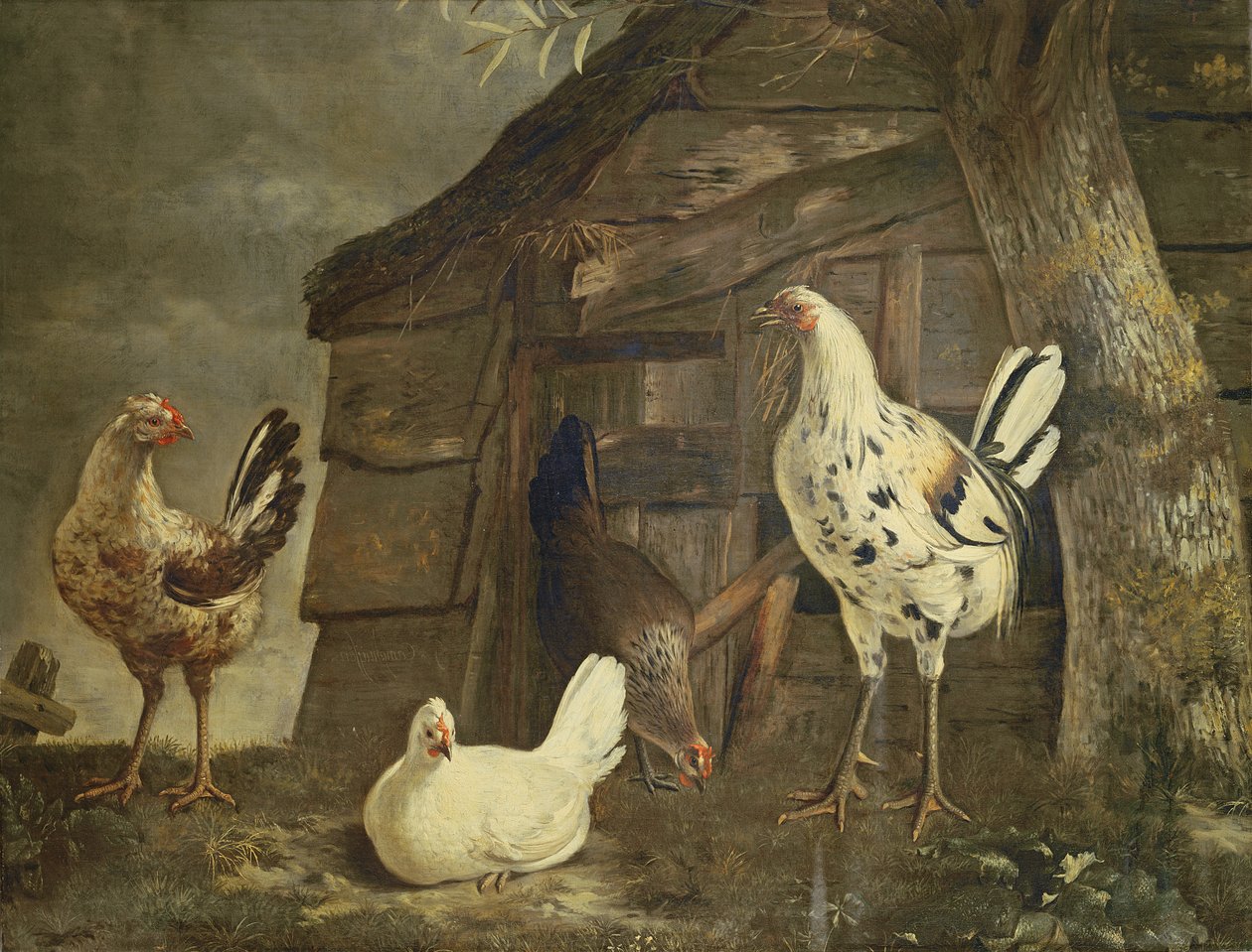 Poultry by Govert Dircksz. Camphuysen