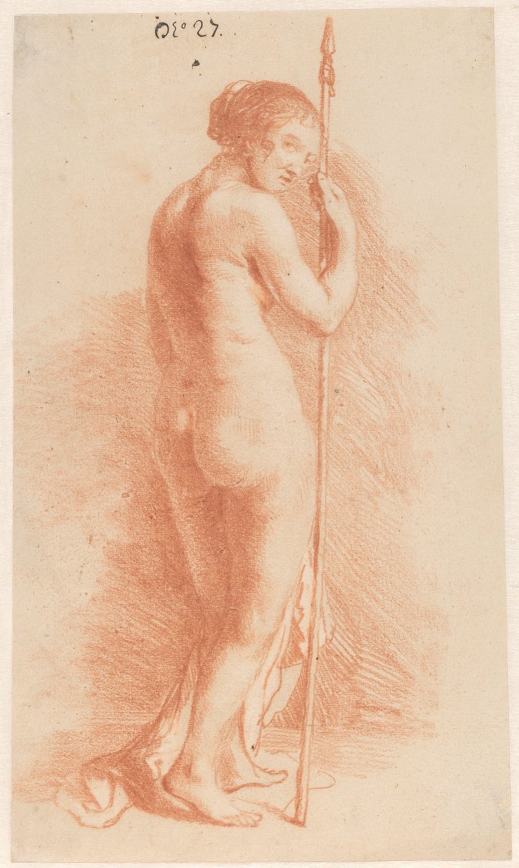 Standing Woman with a Spear by Govert Flinck (attributed to)