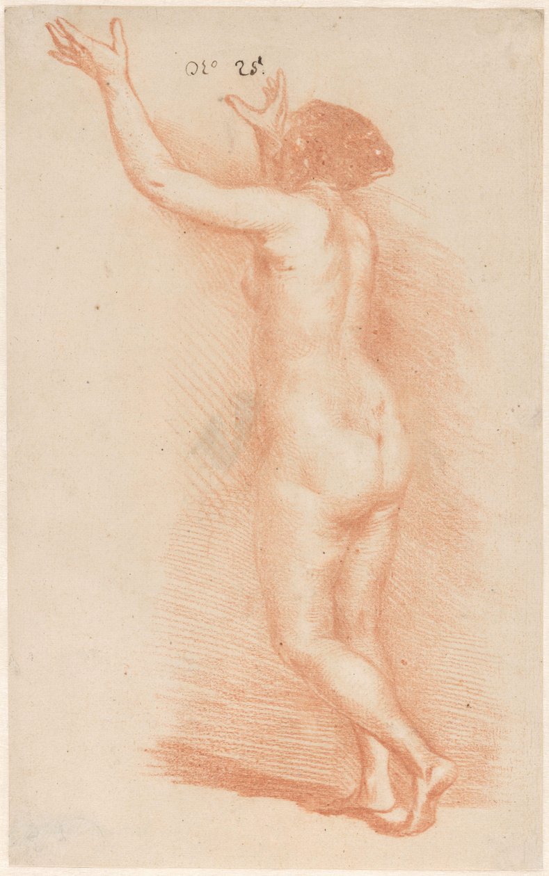 Standing Woman with Raised Arms by Govert Flinck (attributed to)