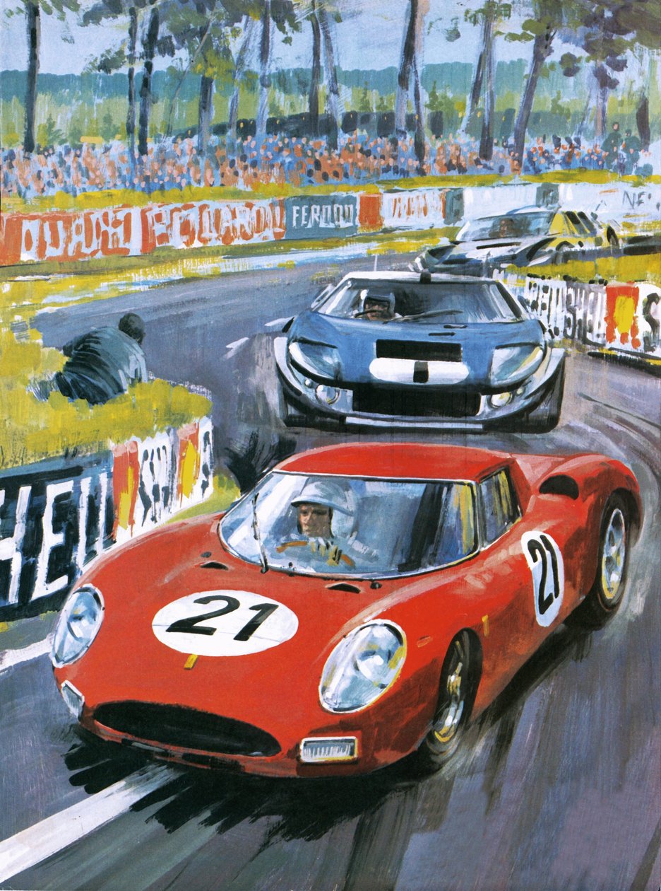 Jochen Rindt driving a 250 LM Ferrari by Graham Coton