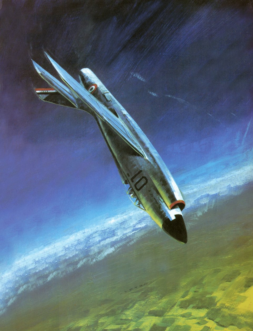Mystere IV Fighter Piloted by Jacqueline Auriol by Graham Coton