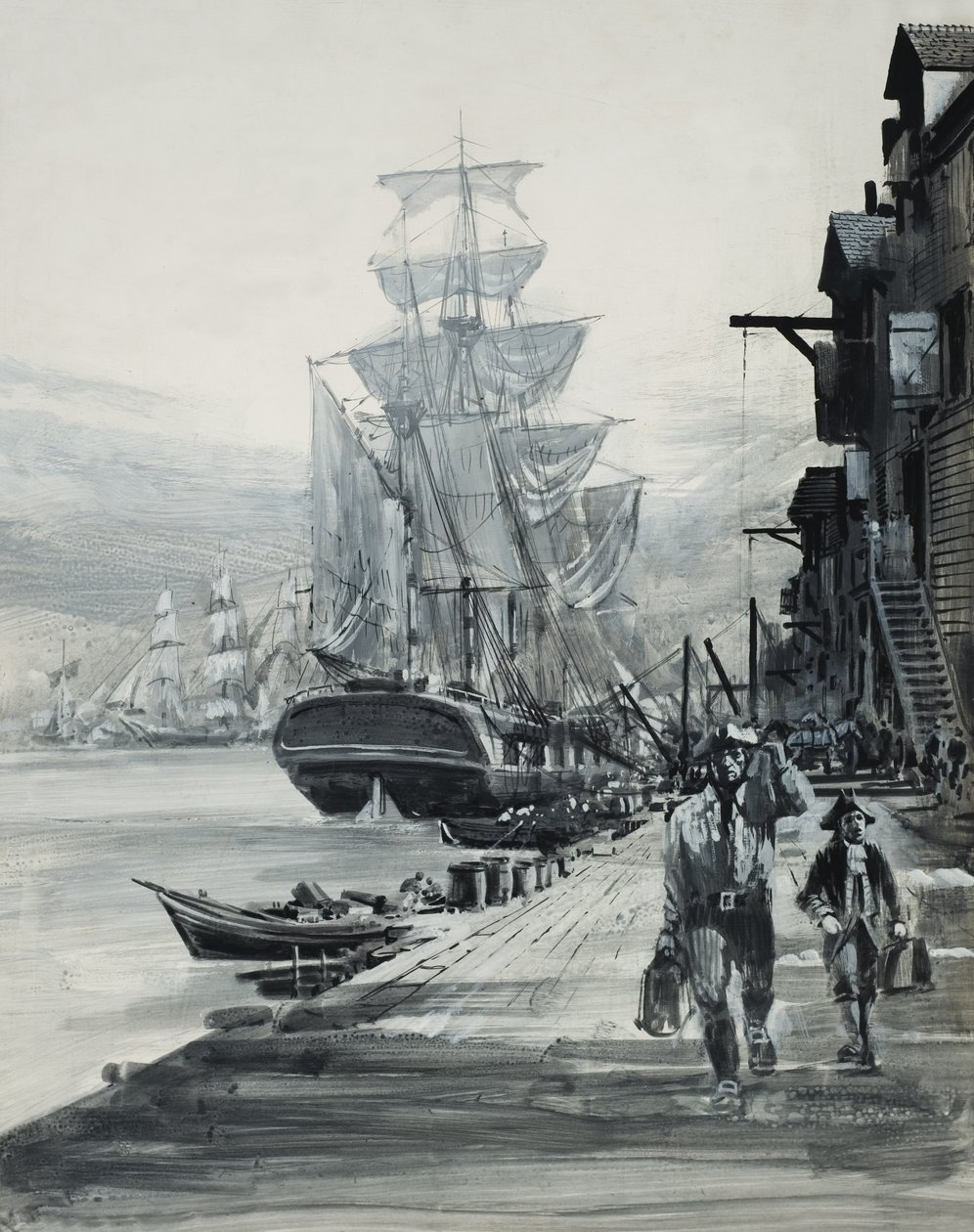 Port Scene by Graham Coton