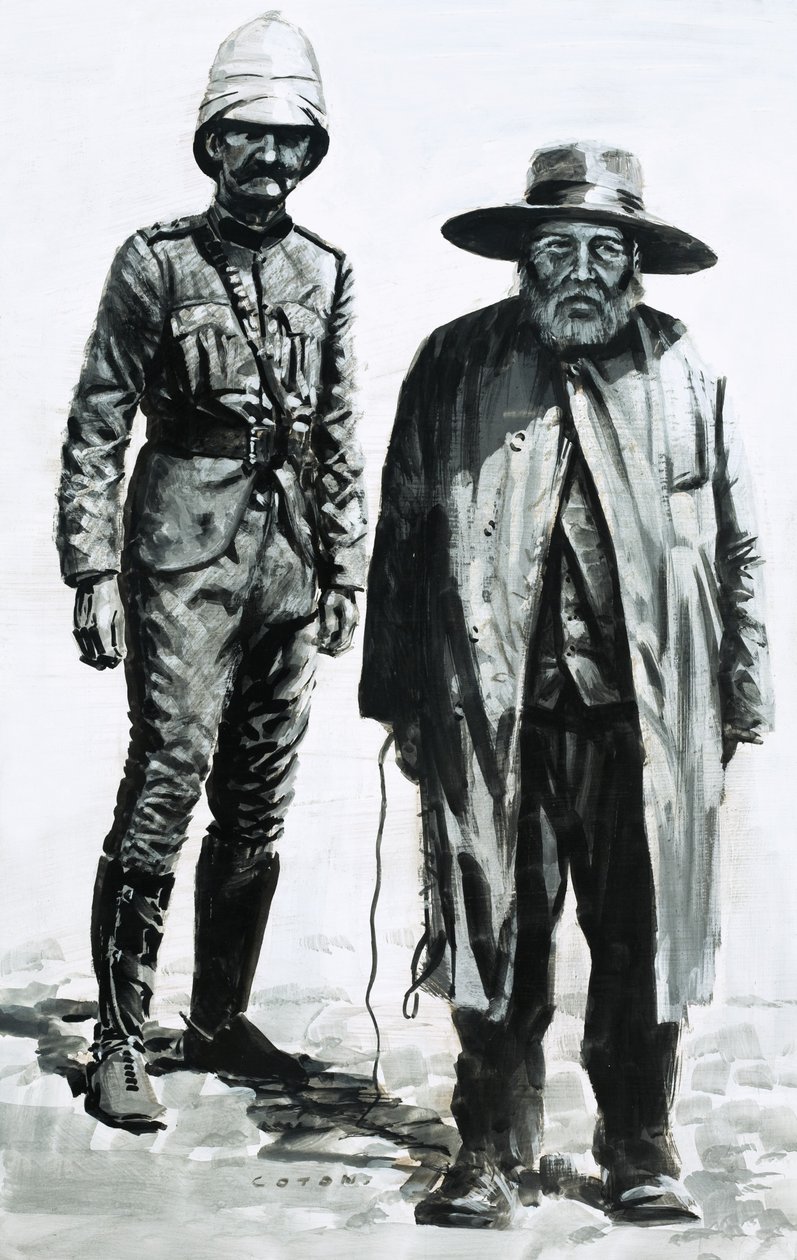 The Victor of the Battle of Spion Kop, Lord Roberts, and the Boer General, Cronja by Graham Coton