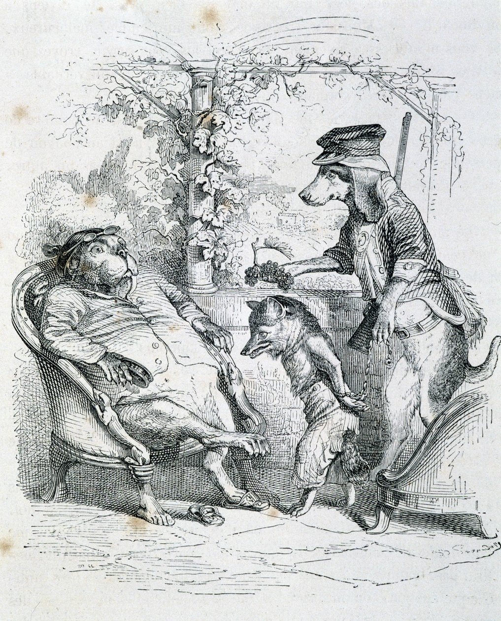 The Two Dogs and the Riffler Fox - by Grandville by Grandville