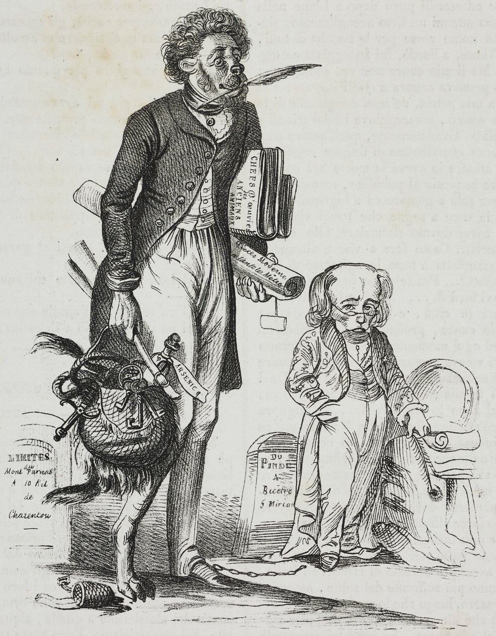 Why take muzzle away from beasts?, caricature by Jean-Jacques Grandville by Grandville