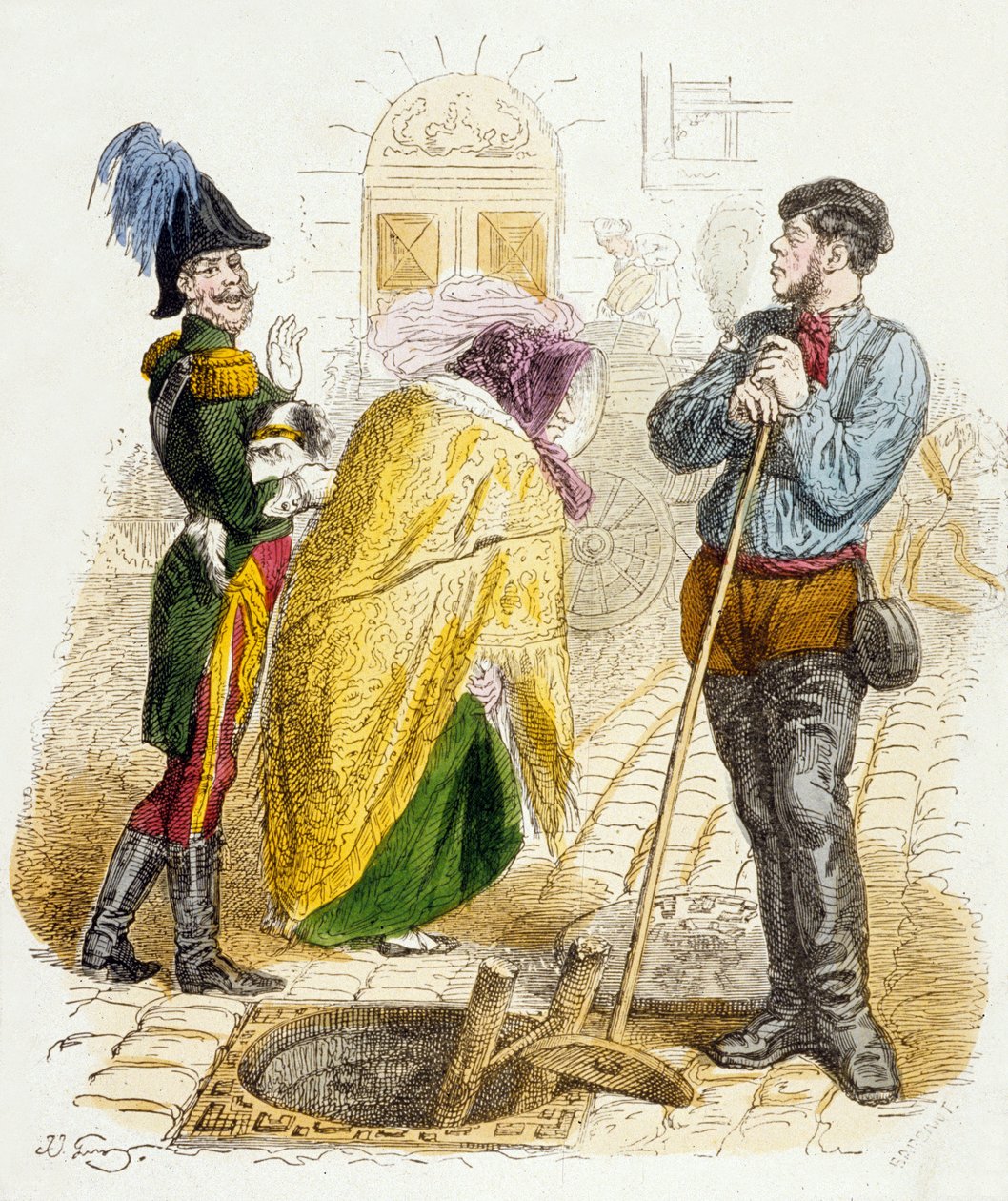 Every Trade Has Its Value, from 100 Proverbs by Grandville (1803 47)