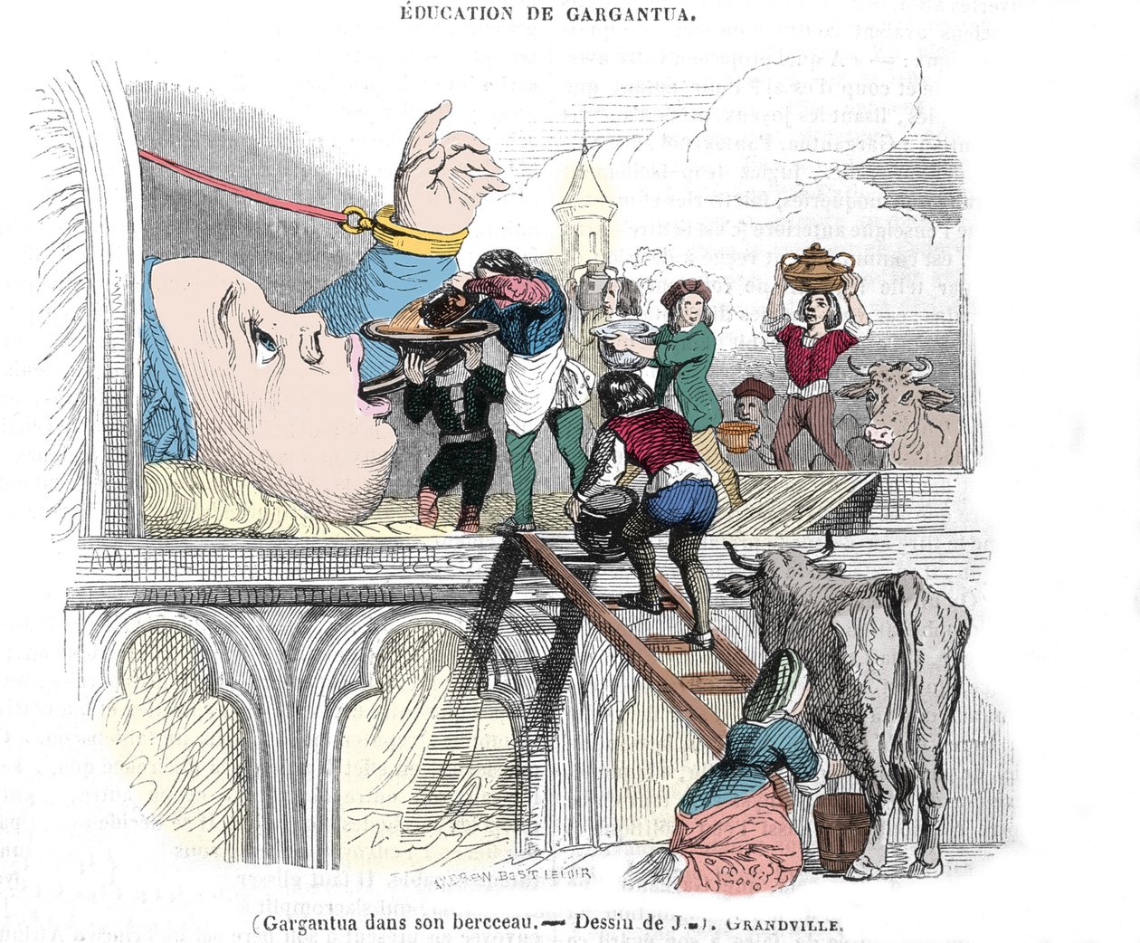 Gargantua character of the novels by Francois Rabelais (1483-1553), French writer: 