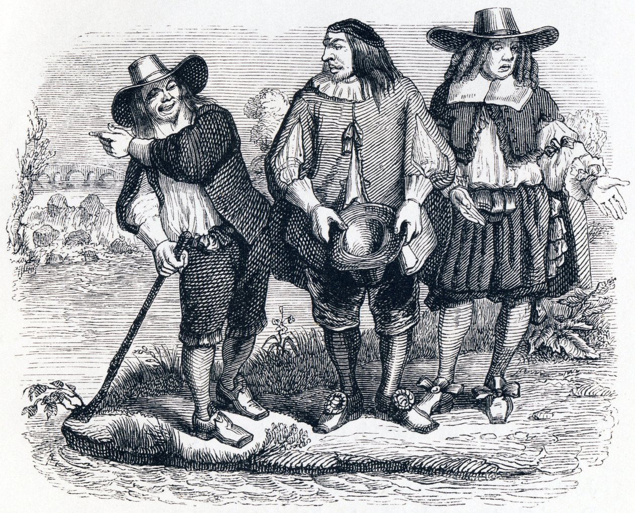 The Drowned Woman - Fables by La Fontaine by Grandville