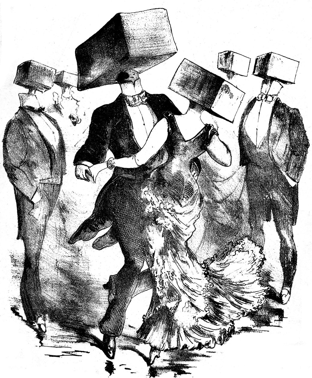 Unsigned Illustration for the Musical Score of a Work by Emile Fischer Entitled 