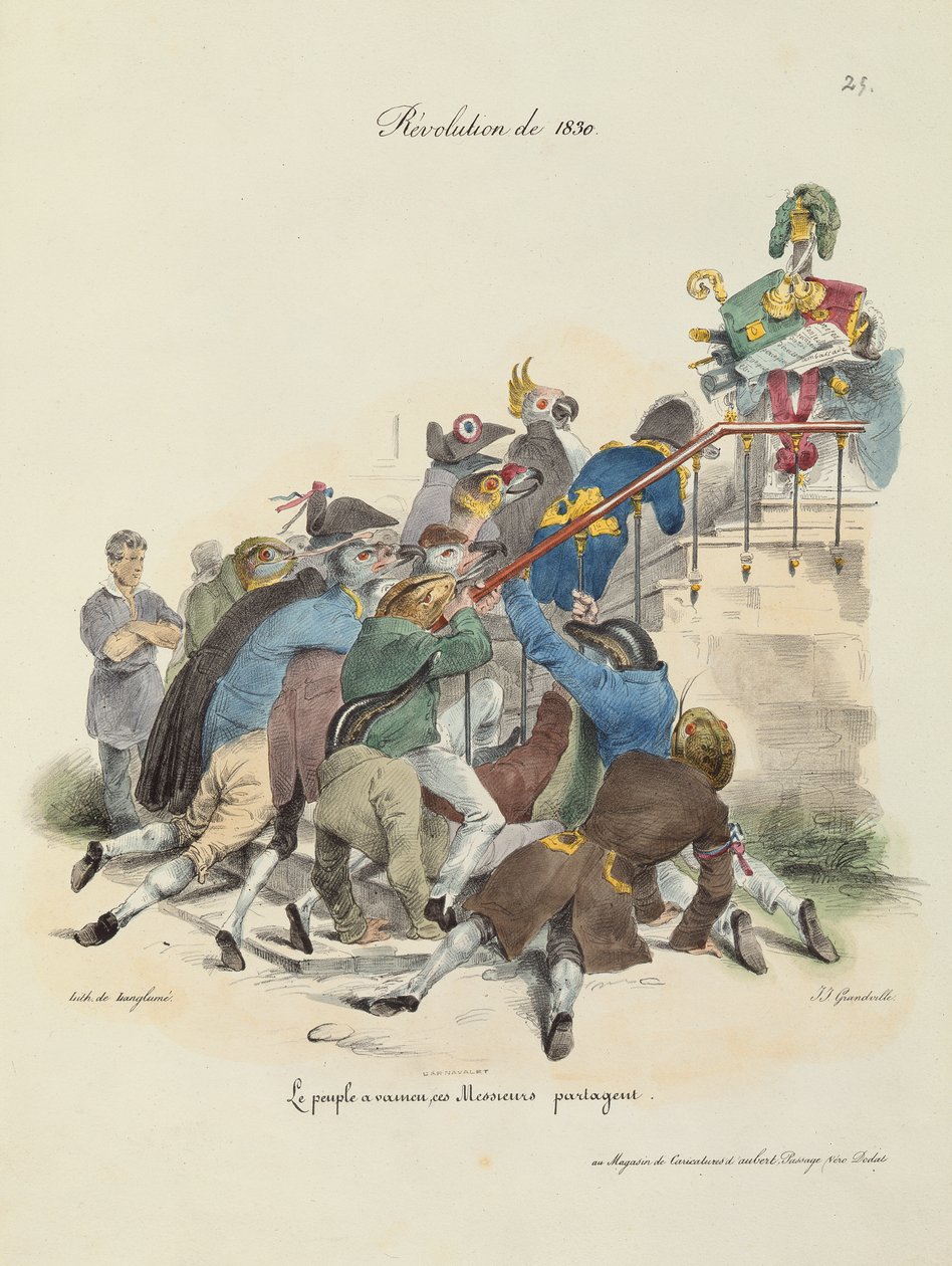 The Revolution of 1830 by Grandville 1803-47 after Grandville 1803-47 after
