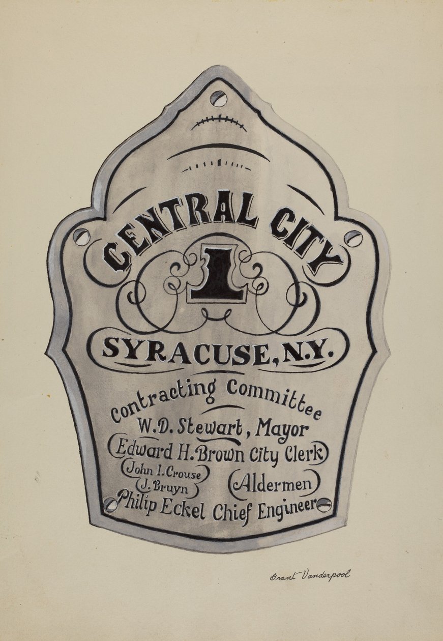 Engraved Name Plate by Grant Vanderpool