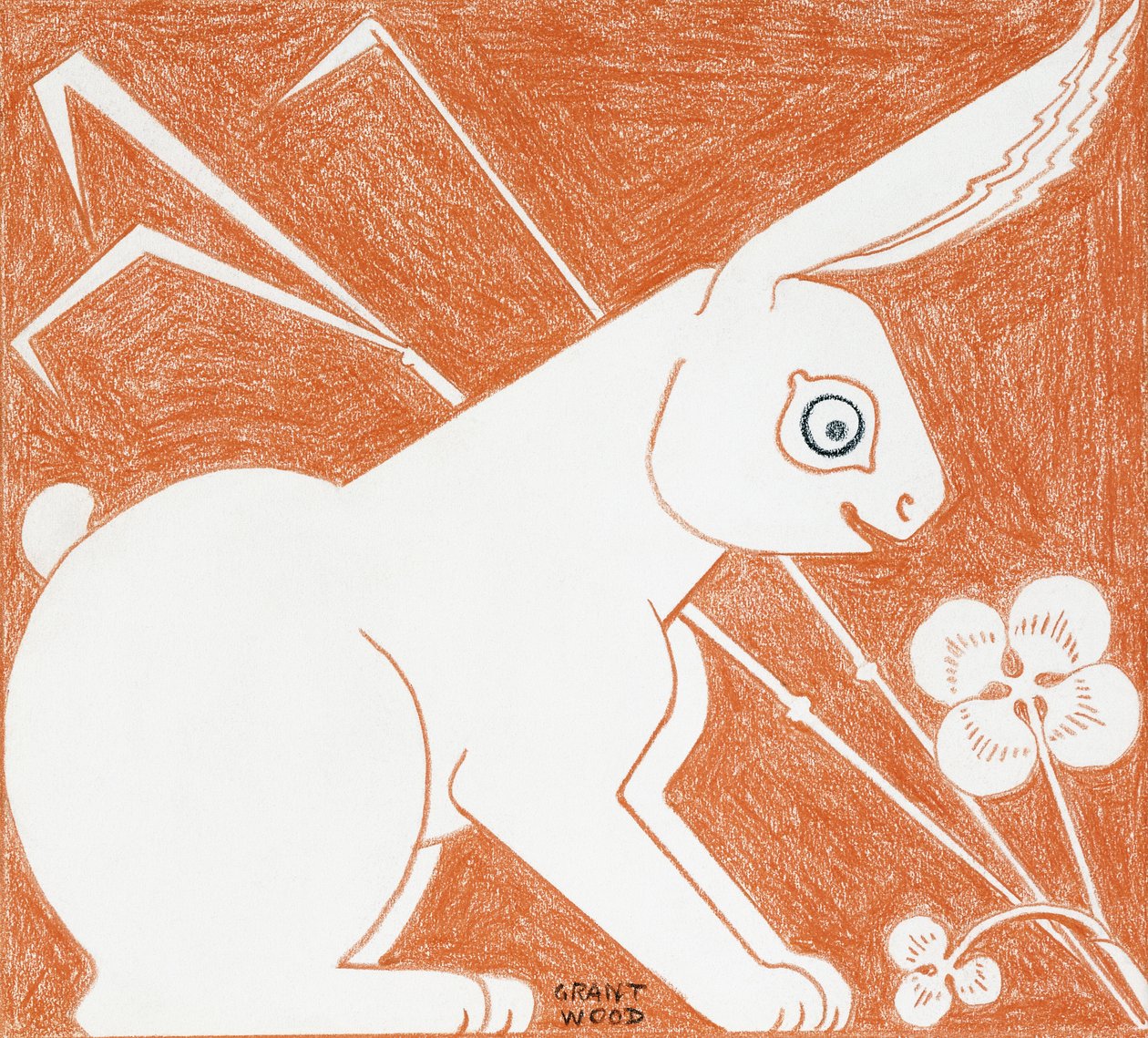 Rabbit by Grant Wood