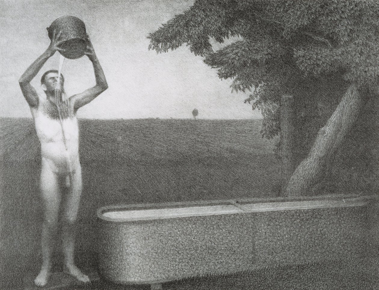 Sultry Night, 1939 by Grant Wood