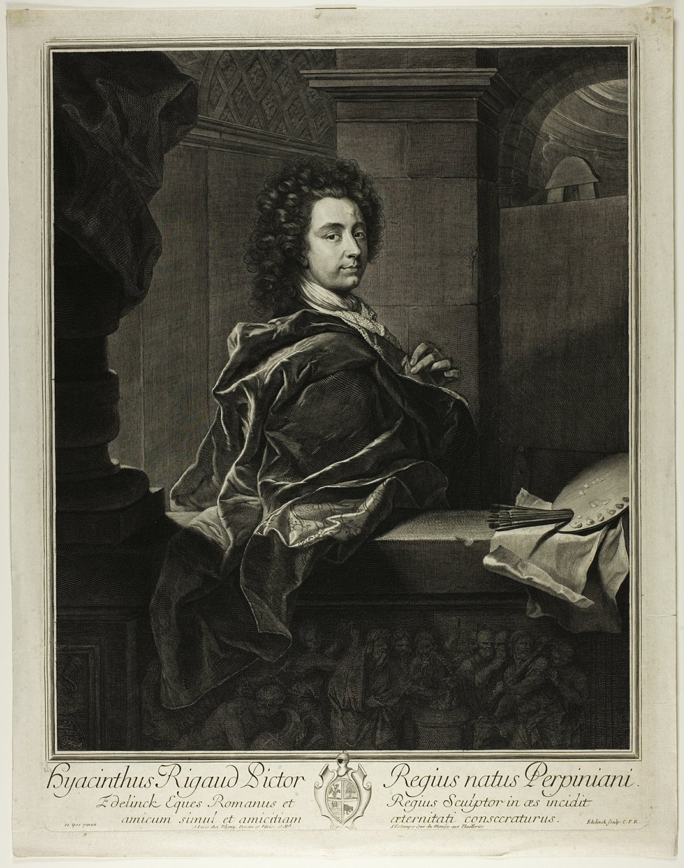 Hyacinthe Rigaud by Gérard Edelinck