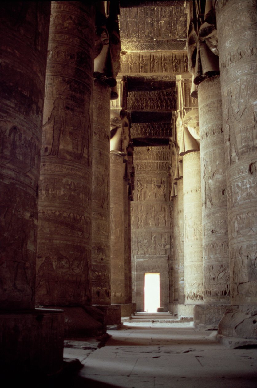 Hathor Head Columns in the Hypostyle Hall, c.125 BC-AD 60 by Greco Roman