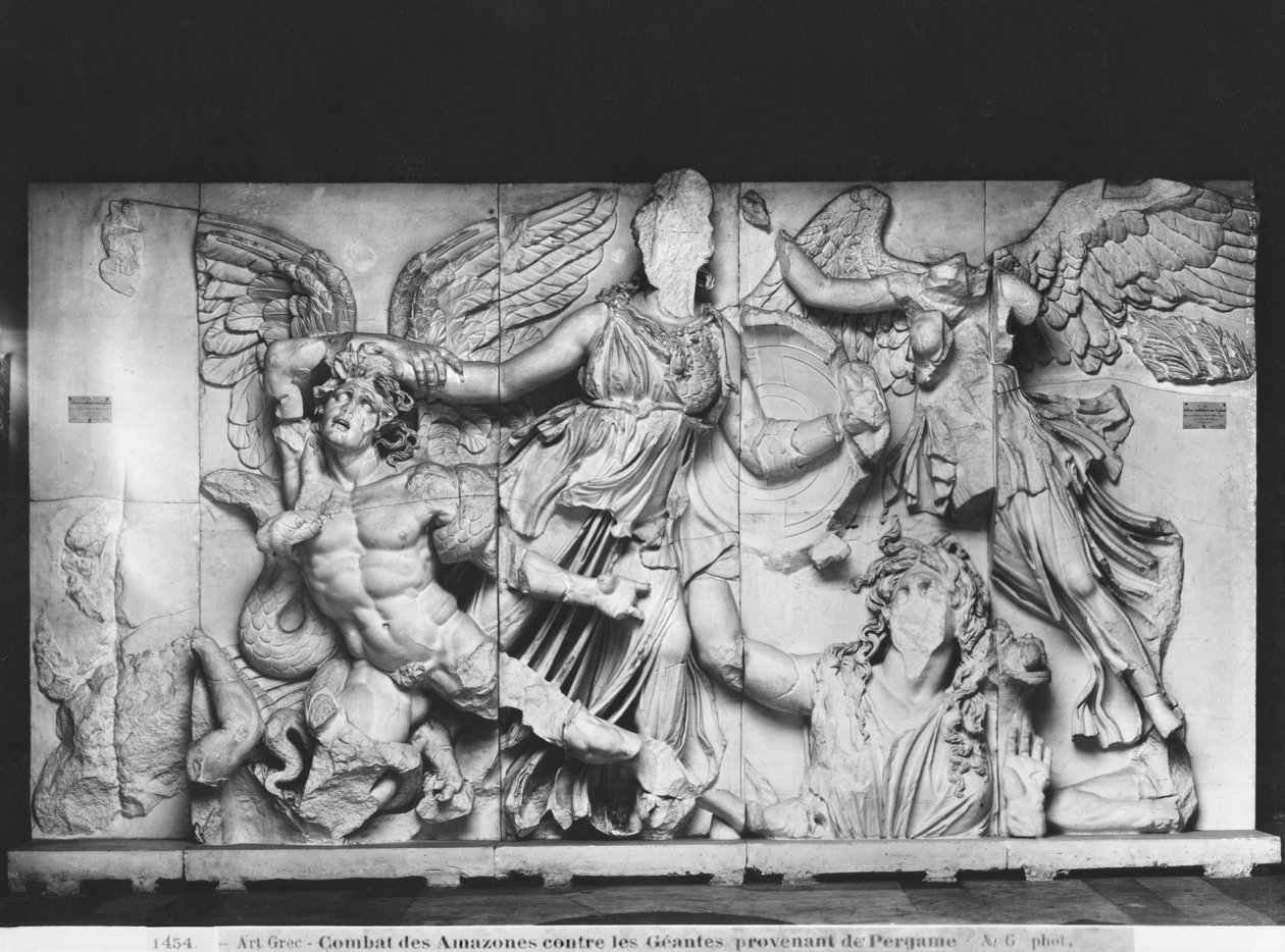 Copy of the great altar of Zeus and Athena, from Pergamon, c.180-160BC by Greek