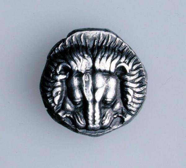 Tetradrachm of Samos, Ionia, depicting the scalp of a lion, c.390 BC (obverse) by Greek School