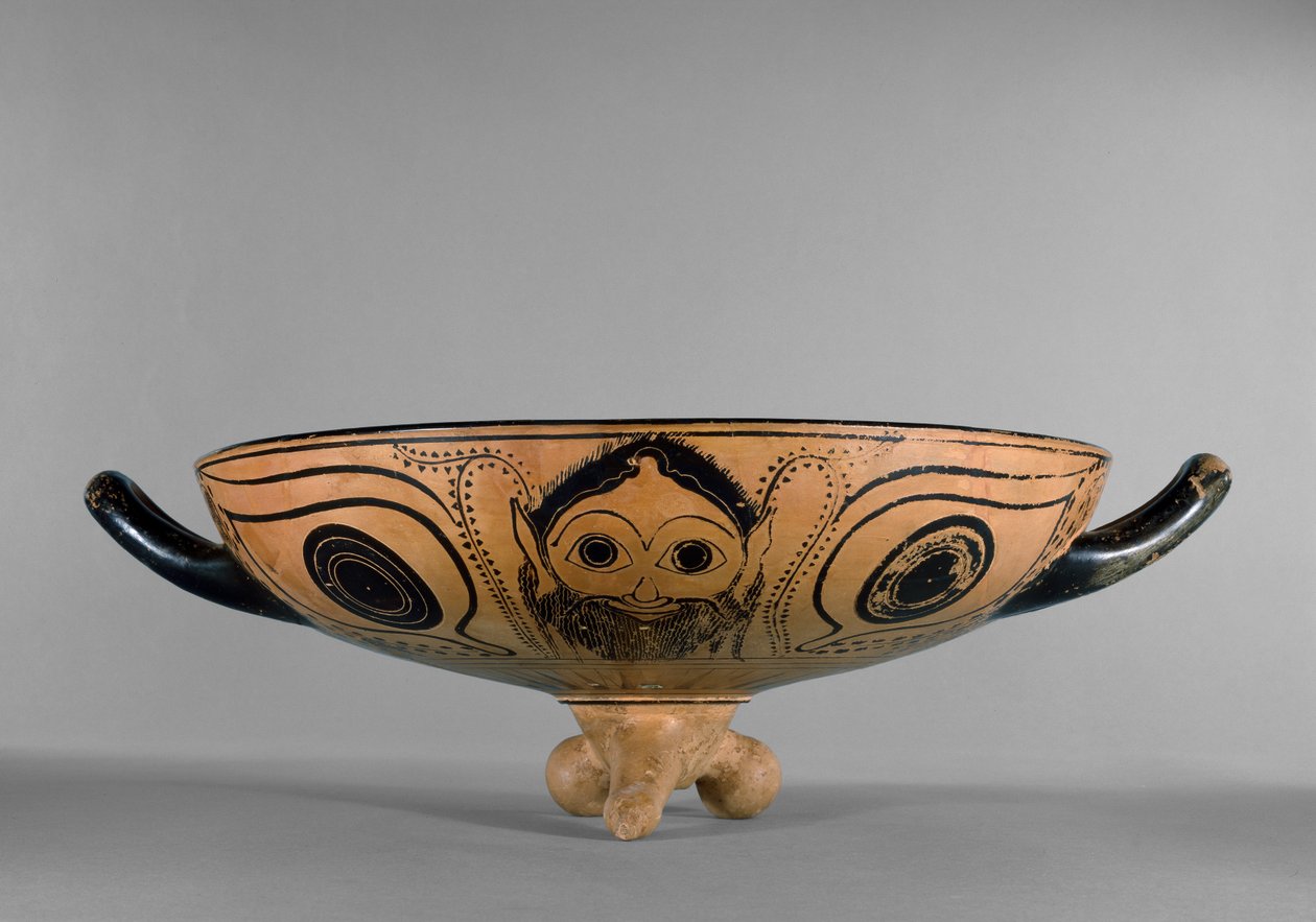 Attic black-figure cup decorated with a Gorgon
