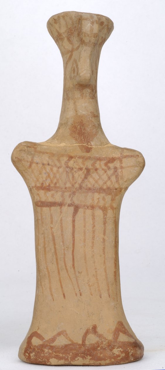 Figurine of a standing female, Boeotian workshop, Archaic Period by Greek