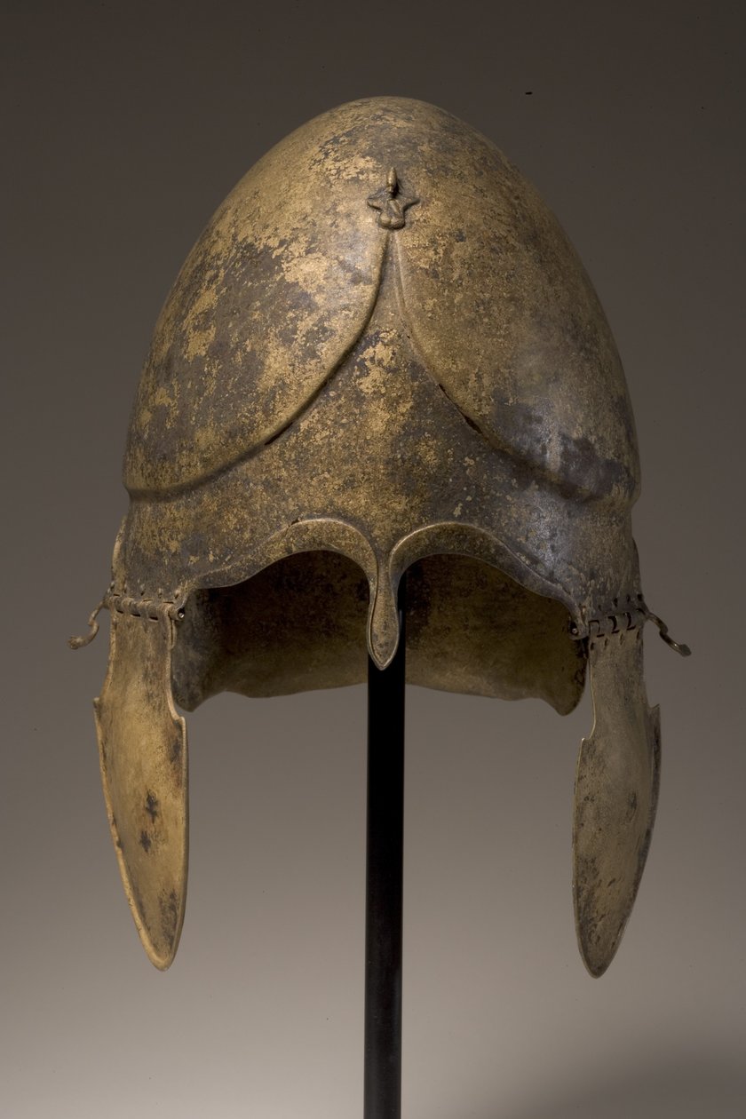 Helmet with Phallic Applique, Chalcidian, 5th-4th Century BC by Greek