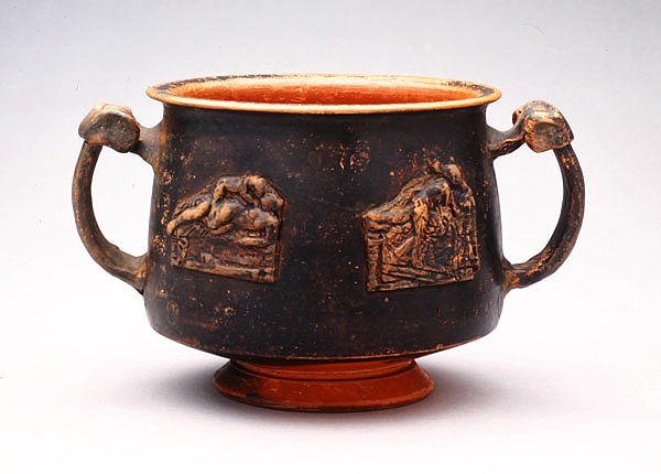 Kantharos with Relief, found at Pergamon, c.100 BC by Greek
