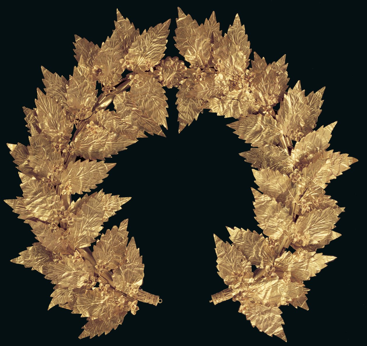 Oak Wreath, Possibly from Attiki, Late Hellenistic to Early Roman Period by Greek
