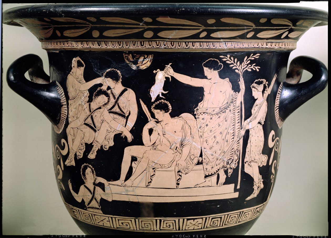 Orestes as a Suppliant at the Shrine of Apollo in Delphi (detail) by Greek