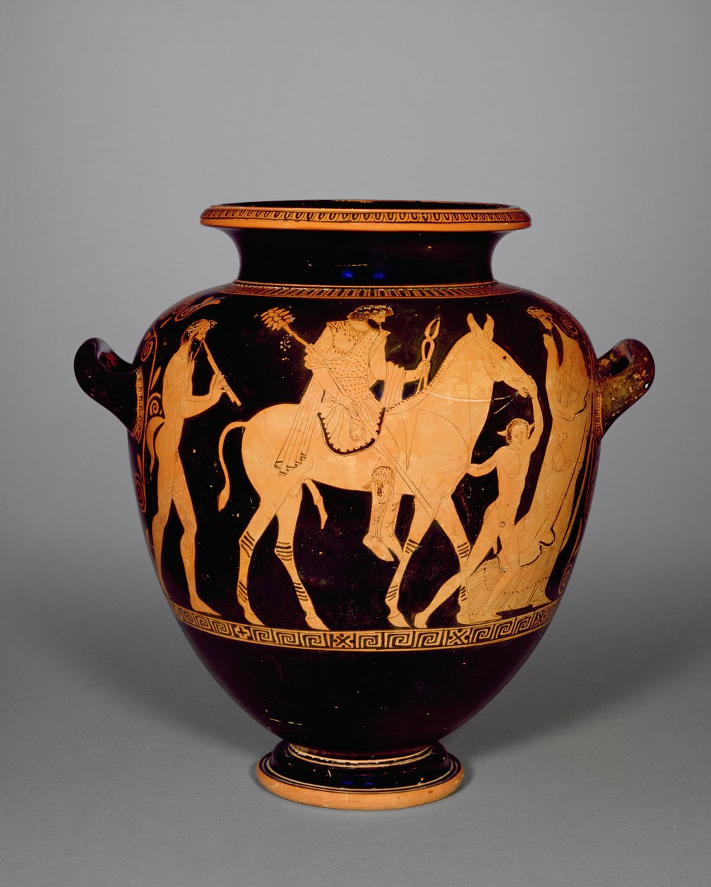 Attic red-figure stamnos, depicting the return of Hephaestus, from the Group of Polygnotus (detail) by Greek School