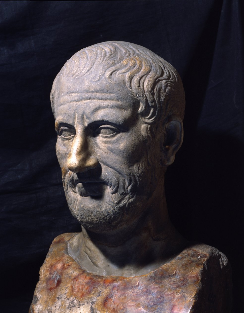 Representation of the Greek philosopher Theophrastus (372-287 BC)